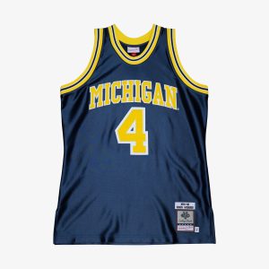 Chris Webber Michigan Wolverines 1991 Mitchell & Ness Navy Authentic Jersey Road