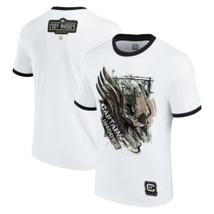 Cody Rhodes Captain Rhodes Ringer T-Shirt - White - Mens