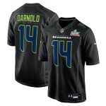 Seattle Seahawks Nike Fashion Super Bowl LX Patch Jersey - Black - Sam Darnold - Mens