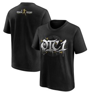 Roman Reigns Gold OTC1 T-Shirt - Black - Youth