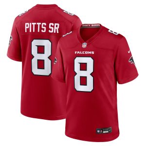 Atlanta Falcons Nike Game Home Jersey - Red - Kyle Pitts Sr. - Mens