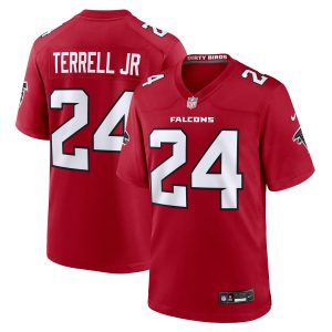 Atlanta Falcons Nike Game Home Jersey - Red - A.J. Terrell Jr. - Mens