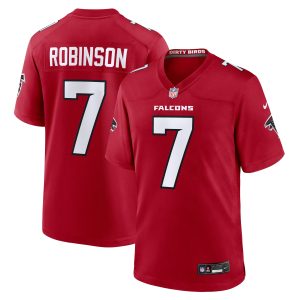 Atlanta Falcons Nike Game Home Jersey - Red - Bijan Robinson - Mens