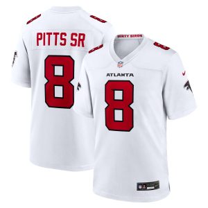 Atlanta Falcons Nike Game Road Jersey - White - Kyle Pitts Sr. - Youth