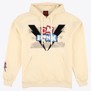 CM Punk Lightning Fists Hoodie - Bone