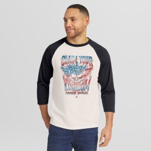 Men's Darius Rucker Collection by Fanatics White/Black Cody Rhodes 3/4 Sleeve Raglan T-Shirt