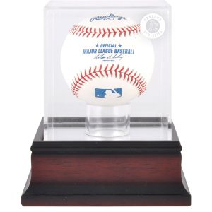 Athletics Mahogany Baseball Logo Display Case