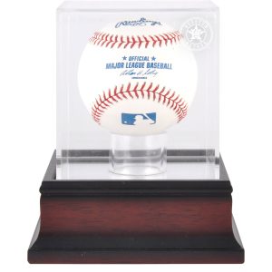 Houston Astros (2013-Present) Mahogany Baseball Logo Display Case