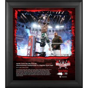 Apollo Crews Framed 15" x 17" WrestleMania 37 Collage - Limited Edition of 370