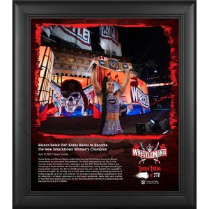 Bianca Belair WWE Framed 15'' x 17'' WrestleMania 37 Collage - Limited Edition of 370