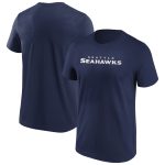Seattle Seahawks Primary Colour Wordmark T-Shirt - Mens