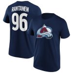 Colorado Avalanche Iconic Name & Number Graphic T-Shirt - Navy - Rantanen 96 - Mens
