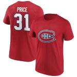 Montreal Canadiens Iconic Name & Number Graphic T-Shirt - Game Red - Carey Price 31 - Mens