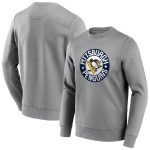 Pittsburgh Penguins True Classics Vintage Graphic Crew Sweatshirt - Sports Grey - Mens
