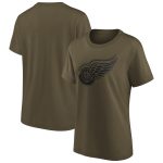 Detroit Red Wings Iconic Preferred Logo Graphic T-Shirt - Khaki - Womens