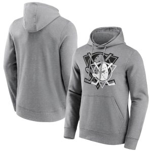 Anaheim Ducks Overlay Hoodie - Sport Grey - Mens