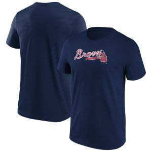Atlanta Braves Iconic Primary Colour Logo Graphic T-Shirt - Mens