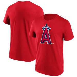 Los Angeles Angels Of Anaheim Iconic Primary Colour Logo Graphic T-Shirt - Mens