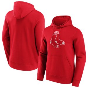 Boston Red Sox Iconic Primary Colour Logo Graphic Hoodie - Mens