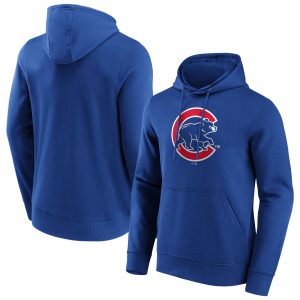 Chicago Cubs Iconic Secondary Colour Logo Graphic Hoodie - Mens