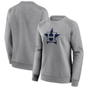 Houston Astros Mono Logo Graphic Crew Sweatshirt - Womens