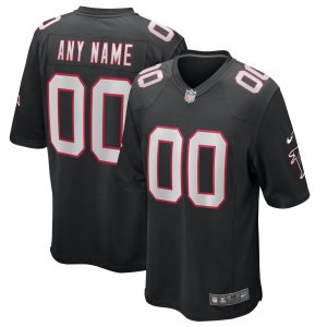 Atlanta Falcons Nike Game Alternate Jersey - Black - Custom - Youth