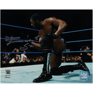 Booker T Autographed WWE x Fanatics Authentic 8" x 10" Spinaroonie Photograph