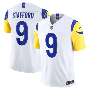 Men's Nike Matthew Stafford White Los Angeles Rams Vapor F.U.S.E. Stitched Limited Jersey