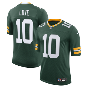 Men's Nike Jordan Love Green Green Bay Packers Vapor Untouchable Stitched Limited Jersey