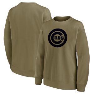 Chicago Cubs Mono Logo Graphic Oversized Crew Sweatshirt - Womens