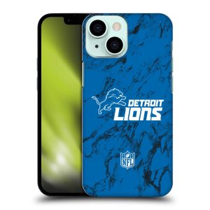 Detroit Lions Coloured Marble Hard Shell Phone Case - iPhone