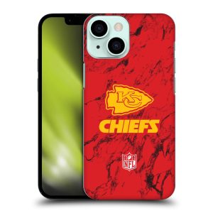 Kansas City Chiefs Coloured Marble Hard Shell Phone Case - iPhone