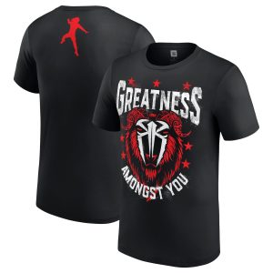 Roman Reigns Greatest GOAT T-Shirt - Black - Mens