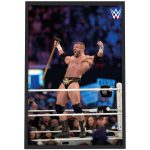 WWE Triple H in Ring Poster - Framed A3