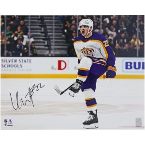 Kevin Fiala Los Angeles Kings Autographed 16″ x 20″ Reverse Retro Jersey Celebrating Photograph Kevin Fiala Los Angeles Kings Autographed 16" x 20" Reverse Retro Jersey Celebrating Photograph