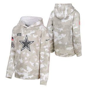 Dallas Cowboys Nike 2024 Salute To Service Hoodie - Youth