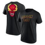 WWE Stone Cold Steve Austin Red Skull T-Shirt - Black - Mens