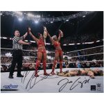 Bianca Belair & Jade Cargill WWE Autographed 16" x 20" 2024 Backlash Raising Titles Photograph