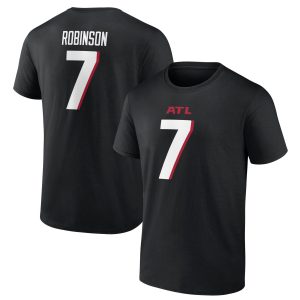 Atlanta Falcons Name & Number Graphic T-Shirt - Bijon Robinson 7 - Mens
