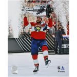 Aleksander Barkov Florida Panthers Autographed 2024 Stanley Cup Champions 8" x 10" Raising Cup Photograph