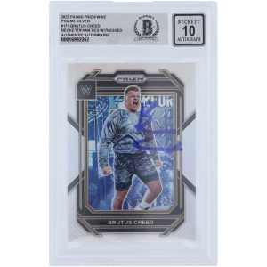 Brutus Creed WWE Autographed 2023 Panini Prizm Silver Prizm #171 Beckett Fanatics Witnessed Authenticated 10 Card
