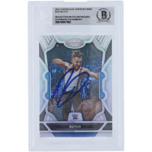 Butch WWE Autographed 2022 Panini Chronicles Certified #225 Beckett Fanatics Witnessed Authenticated Card