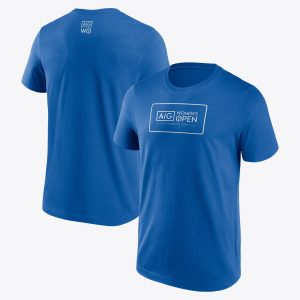 AIG Womens Open St Andrews 2024 Puff Print Logo T-Shirt - Royal Blue