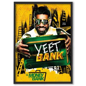 Jey Uso Money in the Bank Jey Uso Yeet Poster - Framed A3
