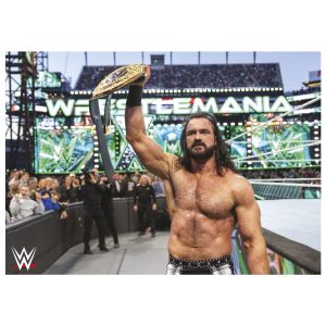 Drew McIntyre WrestleMania Win Poster - Unframed A2