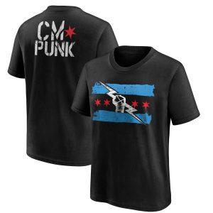CM Punk T-Shirt - Black - Youth