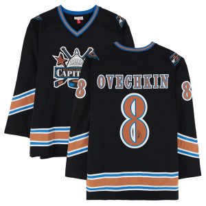 Alexander Ovechkin Washington Capitals Autographed 2005-06 Black Mitchell & Ness Replica Jersey
