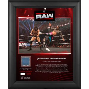 Jey Uso WWE Framed 13" x 16" RAW January 6
