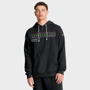 Las Vegas Raiders Nike 2025 Crucial Catch Dri-FIT Hoodie - Mens