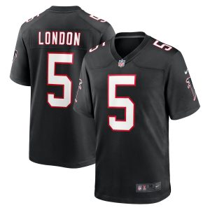 Atlanta Falcons Nike Game Alternate Jersey - Black - Drake London - Youth